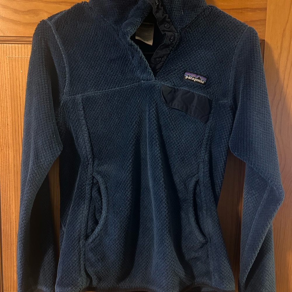 Patagonia Women's Navy Cowl Neck Sweater